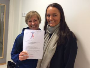 Lovise Bungum, tildelt RGTK sitt trenerstipend for 2016