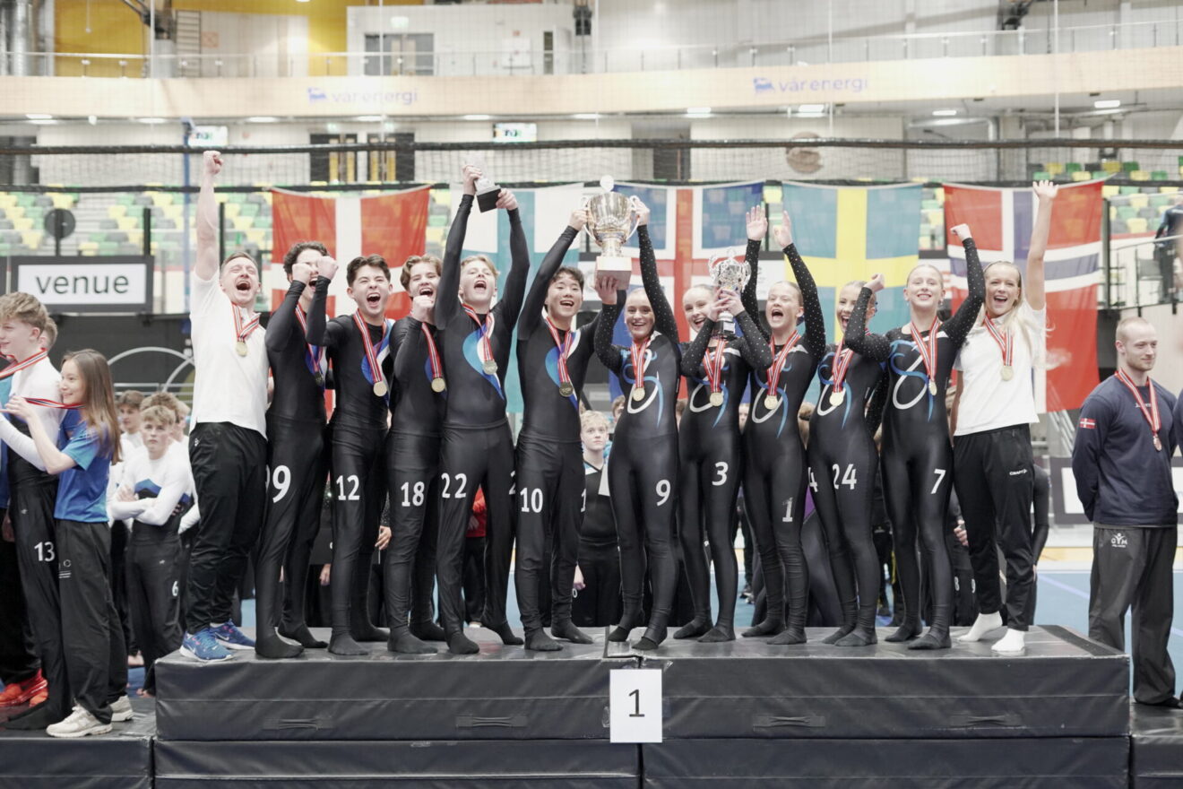 Sandnes Turnforening tok nordisk gull i TeamGym junior miks