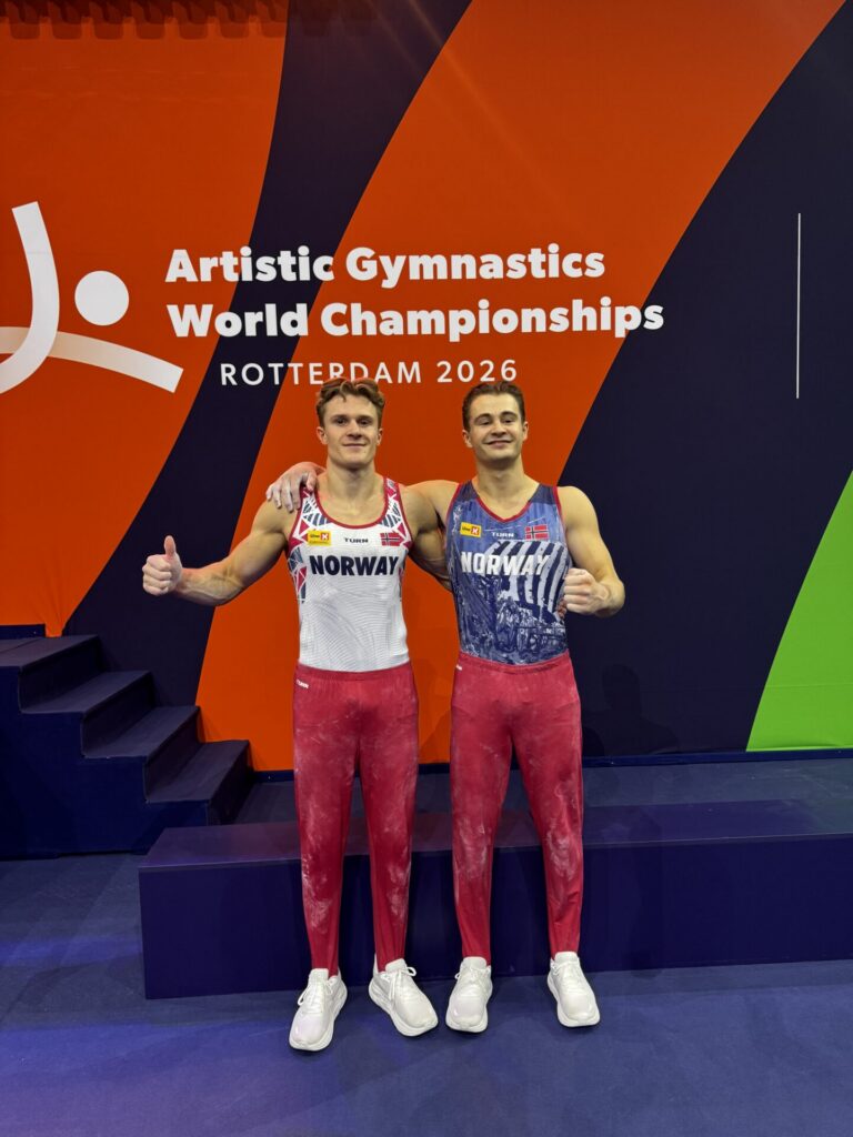Sebastian og Peder etter podiumtrening